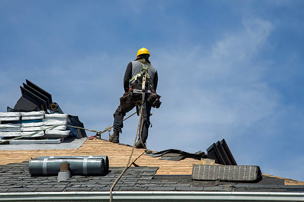 Professional Gutter Installation technician working in Spring Creek, PA